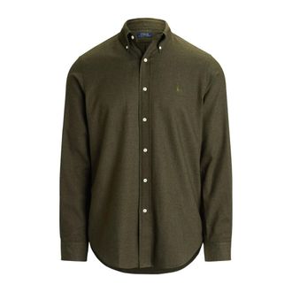 Polo Ralph Lauren Camisa de Twill Performance Custom Fit - Shirts - Hombre - Verde - M