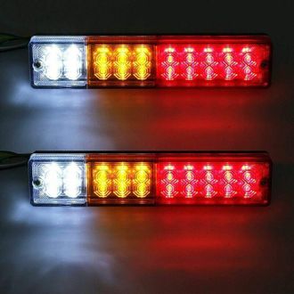 OEM 2 Luces Traseras Led, Luces De Marcha Atr&aacute;s, Luces De Freno, Intermitentes, Luces De Posici&oacute;n, 40 Led, Universal 12v 24v Para Remolque, Cami&oacute;n, Carava