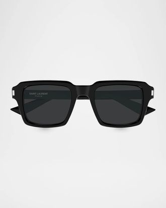 Saint Laurent Men & apos;s SL 947 Recycled Acetate Square Sunglasses
