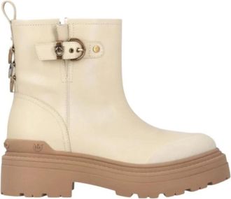 Pinko Mia 21 Enkellaarsjes - Dames - Enkellaarsjes - Wit - 37 EU - Leer - Schoenen