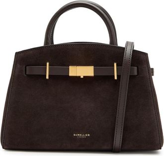 DeMellier The Small Hudson Grained Leather top Handle bag - Dark Brown - One Size