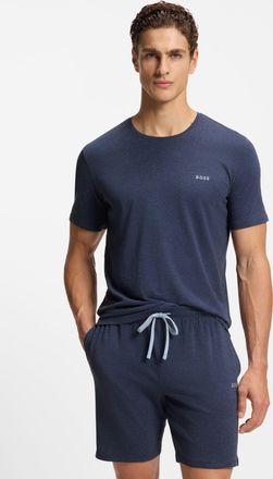 HUGO BOSS T-Shirt BOSS Mix&Match T-Shirt R, Herren, Gr. S, blau (open blau 460), Single Jersey, Obermaterial: 95% Baumwolle, 5% Elasthan, Basic, Rundhals, einge