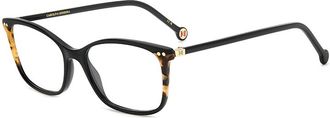 Carolina Herrera Womens 53 mm Black Havana Eyeglasses