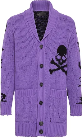 Philipp Plein Cardigan Long Skull and Plein