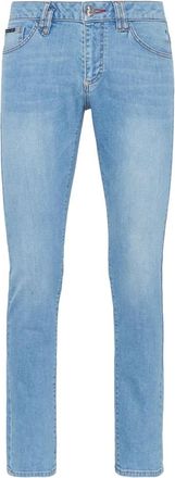 Philipp Plein Slim Fit Jeans - Heren - Slim Fit Jeans - Blauw - W40 - Denim - Jeans