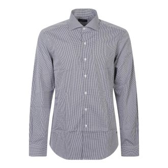 Fay Casual Shirts, male, Gray, Size: 2XL Camicia a quadri