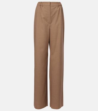 Max Mara Salpa virgin wool wide-leg pants