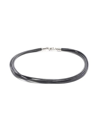 Bulgari 2010s leather choker - Black