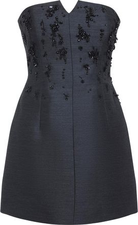 Alberta Ferretti Alberta Ferretti Womens Tailoring Off Shoulder Dress - Dark Grey Wool - Size EU 40 (Womens)