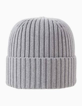 Jack & Jones Jack & Jones Mens Cotton Adjustable Cuff Beanie - Grey - Size: MENS