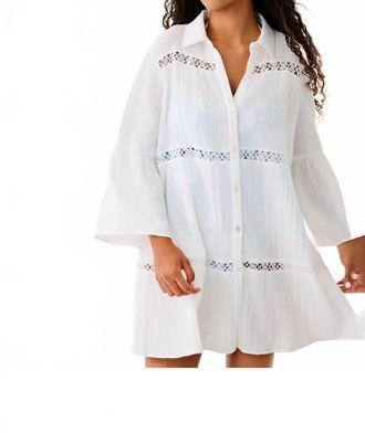 Lilly Pulitzer Elspeth Tiered Coverup In Resort White