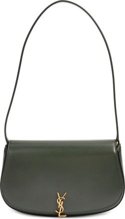 Saint Laurent Mini Voltaire Leather Shoulder Bag in Vert Fonce at Nordstrom