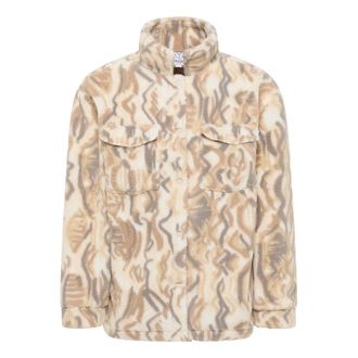 Carlo Colucci Teddy Hemdjacke - Heren - Jassen - Beige - S - Polyester - Jassen