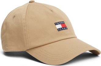 Tommy Jeans Baseball Cap TOMMY JEANS TJM HERITAGE CORE CAP, Herren, schwarz dune, Web, Baumwolle, Caps Baseball Cap, UNISEX Klemmverschluss, grosse Logostickerei