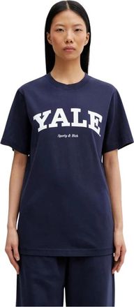 Sporty & Rich T-shirts - Dames - T-shirts - Blauw - XS - Katoen - Tops