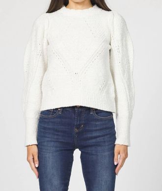 Dear John Denim Aliza Crewneck Sweater In Ivory