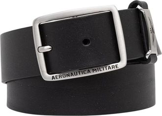 Aeronautica Riem - Heren - Riemen - Zwart - 100 CM - Leer - Accessoires