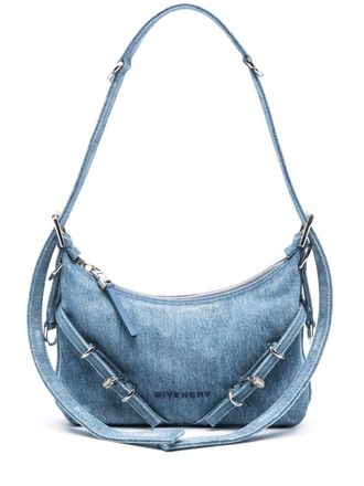 Givenchy Voyou denim mini shoulder bag - Blue