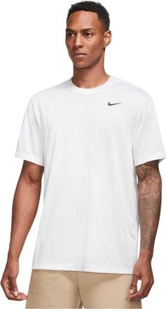 Nike Heren Legend Swoosh Dri-FIT T-Shirt (Wit/Zwart)