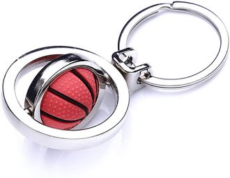 Generic Metal Spinning Basketball Keyring Inspirational Keychain Rings Gifts For Basketball Lover