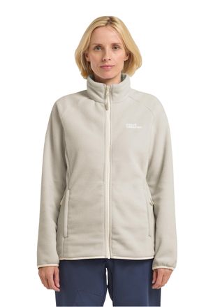Jack Wolfskin Fleecejacke JACK WOLFSKIN Moonrise, Damen, Gr. XXL, beige (pale sand), Obermaterial: 100% Polyester, normal, Jacken Fleecejacke, f&uuml;r Wandern und Trekk