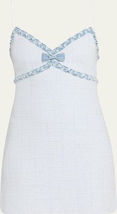 LoveShackFancy Novara Tweed Mini Dress