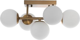 Oresteluchetta Araña de 5 esferas en metal pintado latón cm. L.50 p.27 al.24