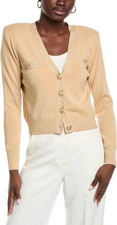 L'agence Lagence Taya Cropped V-Neck Cardigan