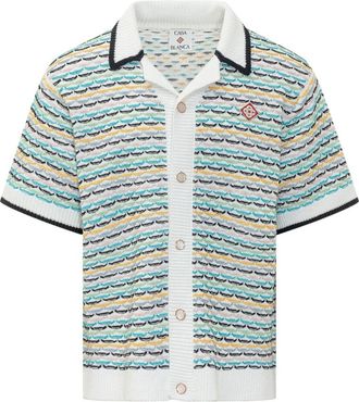 Casablanca Shirts - Heren - Korte mouwen Overhemden - Veelkleurig - XL - Overhemden