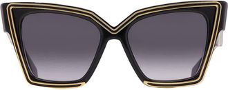 Valentino Grace Grey Gradient Butterfly Ladies Sunglasses VLS-126 A 54