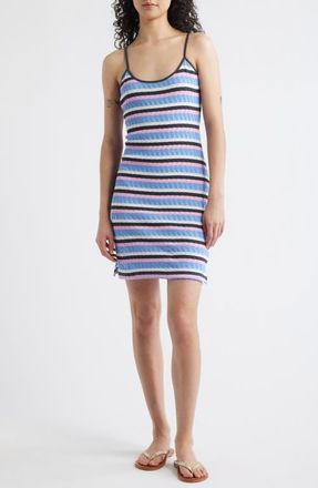 Rip Curl Bobby Stripe Sleeveless Minidress in Blue Multi at Nordstrom, Size Xx-Small