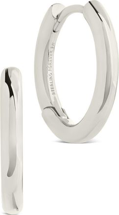 Sterling Forever Carmen Polished Infinity Micro Hoop Earrings in Silver at Nordstrom Rack