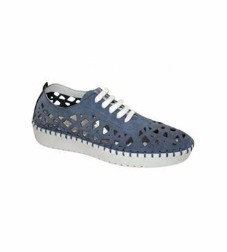 Eric Michael Womens Dolores Sneakers In Denim Nubuck