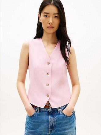 Tommy Hilfiger Chaleco atemporal con botones dorados