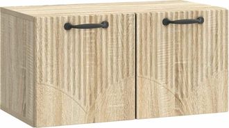 vidaXL Mueble Para Tv De Pared Roble Sonoma 59,5 X 31 X 30 Cm Vidaxl