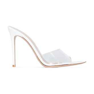 Gianvito Rossi Elle Sandal - female - Gianvito Rossi - Heeled Mules - White - 4 UK - Shoes