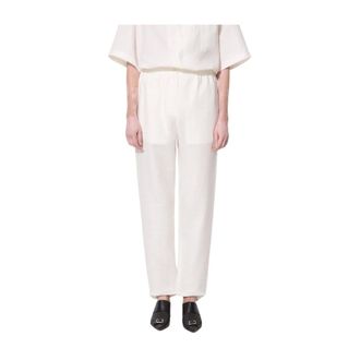 PANGAIA Pantaloni in Lino DNA - - Trousers - Donna - Bianco - M