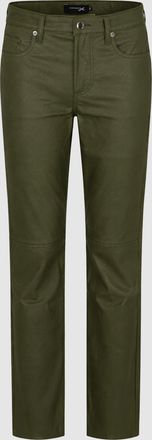 Jeanne Vouland Pantalon Gabryel Similicuir Kaki