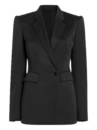 Another Tomorrow button single-breasted jacket - women - Fabric - 40 - Black