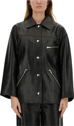 Stand Studio Stand Studio, Jassen, Dames, Zwart, S, Leer, Elisia Jacket