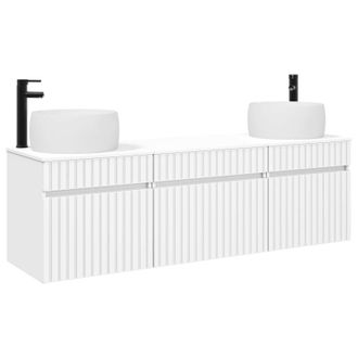 vidaXL Juego De Muebles De Ba&ntilde;o 3 Uds. Blanco 49 X 44,5 X 66 Cm Vidaxl