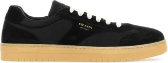 Prada Black Solid Sneakers Sneakers