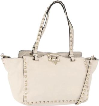 Valentino Pre-owned Vintage Tote Bag - Dames - Vintage Handtas - Wit - ONE Size - Leer - Vintage