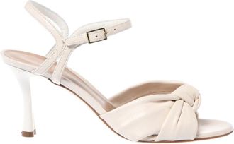 Baldinini Nappa Sandaal - Dames - Sandalen met hakken - Wit - 36 EU - Leer - Schoenen