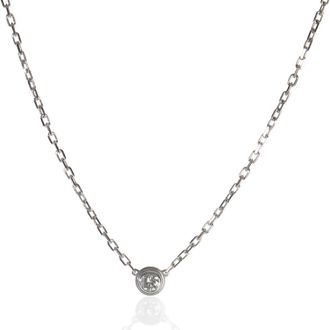 Cartier Pre-Owned Cartier White Gold Diamond Small Model Damour Pendant