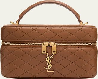 Saint Laurent Gaby Vanity Quilted Leather Bag