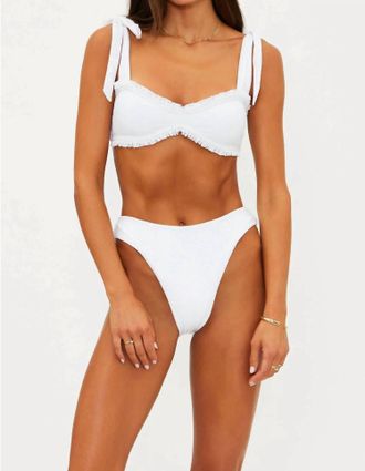 Beach Riot Taryn Swimsuit Set In White