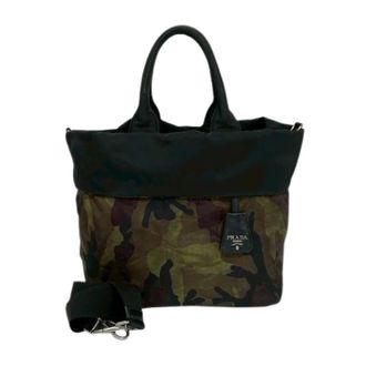 Prada Pre-owned Tote Bags, female, Multicolor, Size: ONE SIZE Pre-owned Nylon 2way Shoulder Bag