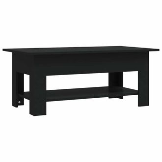 vidaXL Mesa De Centro Madera De Ingenier&iacute;a Negra 102x55x42 Cm Vidaxl