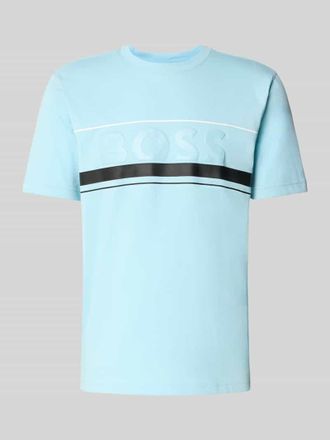 HUGO BOSS Regular Fit T-Shirt aus reiner Baumwolle Modell ICONIC ZONE in Hellblau, Gr&ouml;&szlig;e L